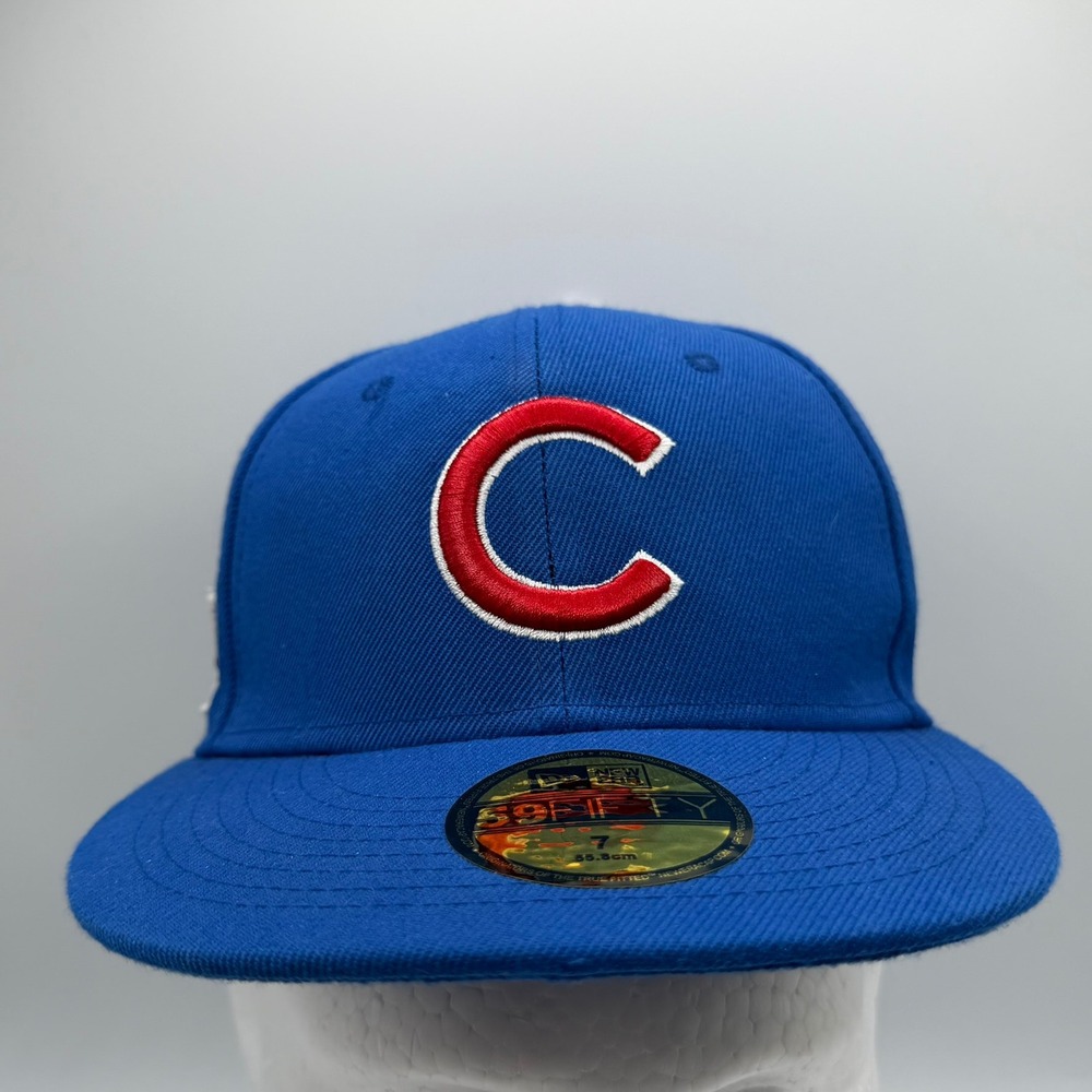 New Era 59FIFTY Chicago Cubs 2016 World Series Champions Fitted Hat Blue Size 7